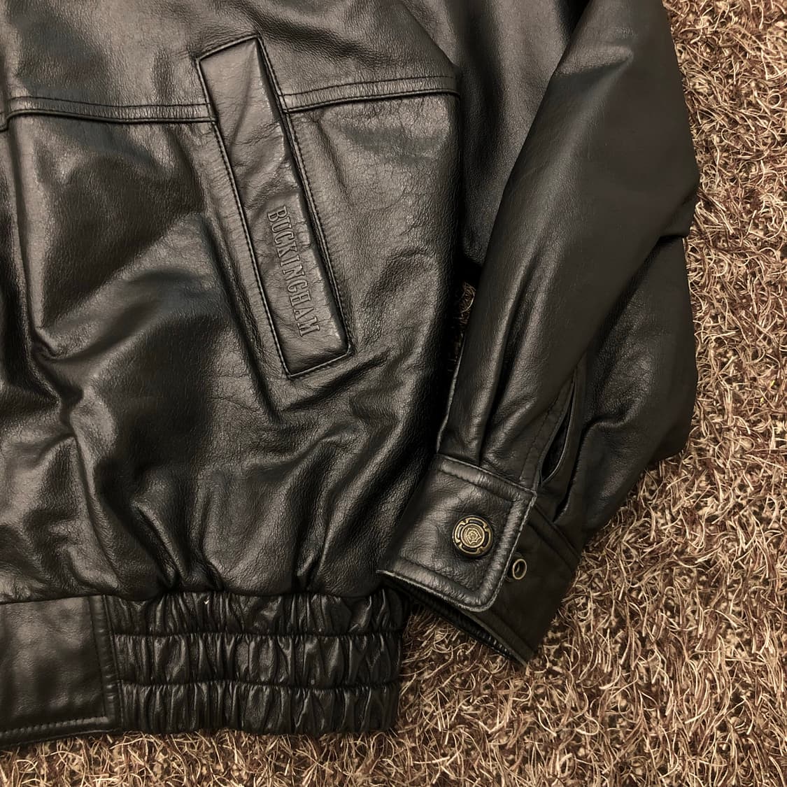 빈티지 소가죽 봄버 레더 가죽 자켓 상품이미지3