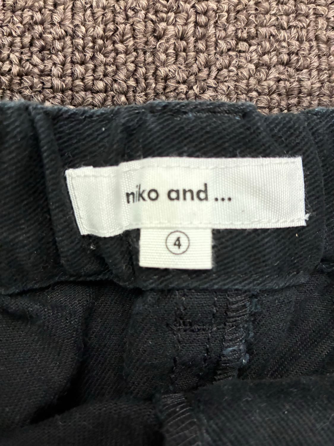 4)niko and 빈티지 여성 블랙 코튼 롱스커트 상품이미지4