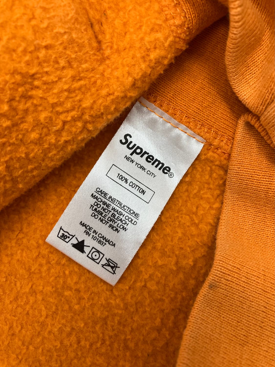 Supreme 슈프림 후드티 오렌지 상품이미지5