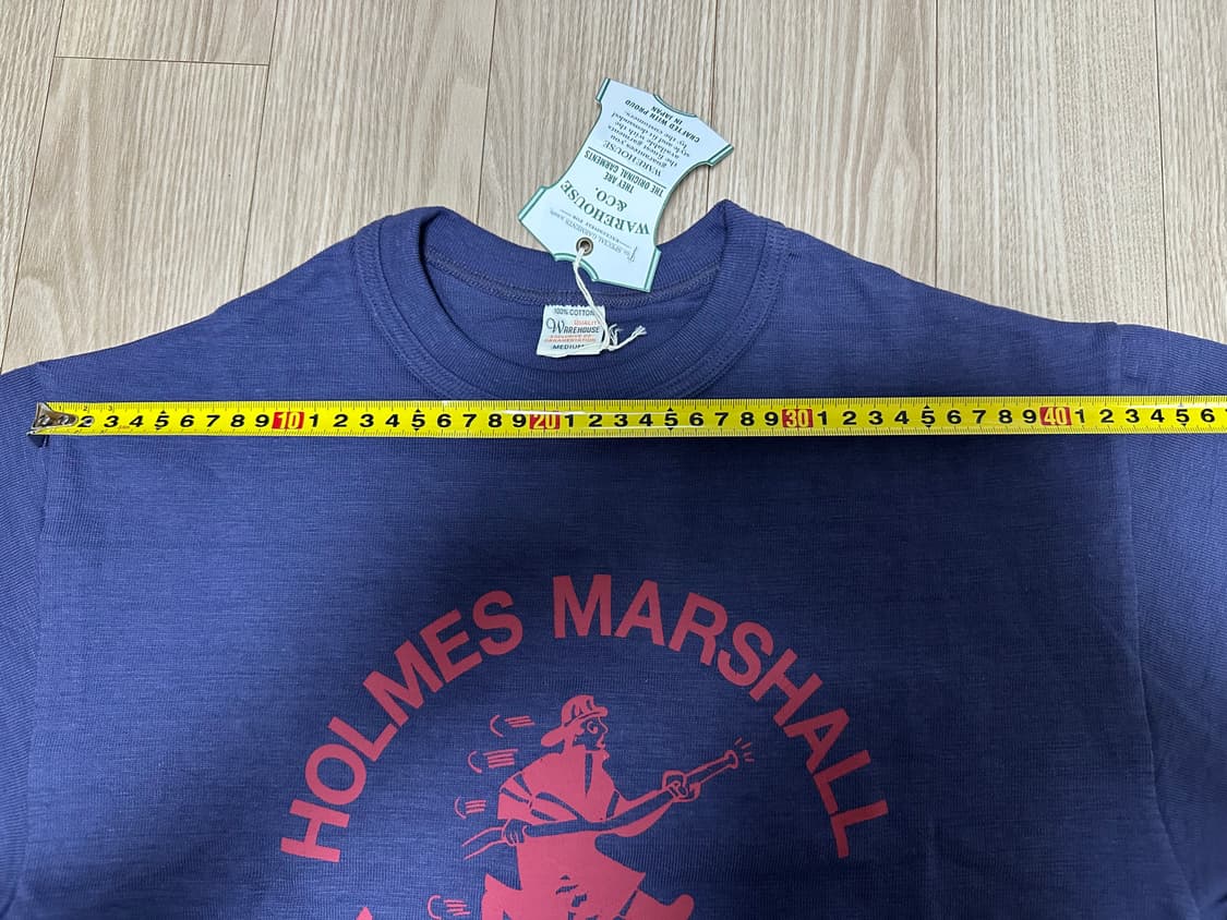 웨어하우스 천축 반팔티 4601 네이비 M (HOLMES MARSHALL 상품이미지8