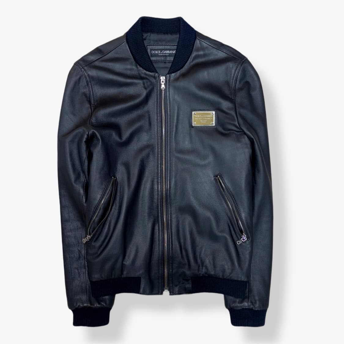 [46] 00’s Dolce & Gabbana Leather Jacket 상품이미지1