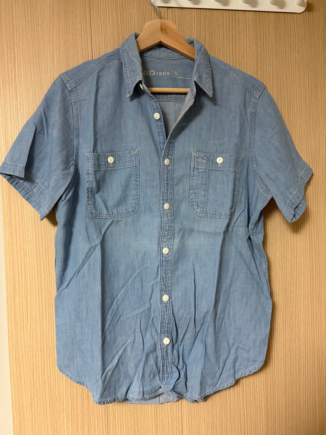 GAP 샴브레이 아이코닉 워커셔츠 (S) 상품이미지2