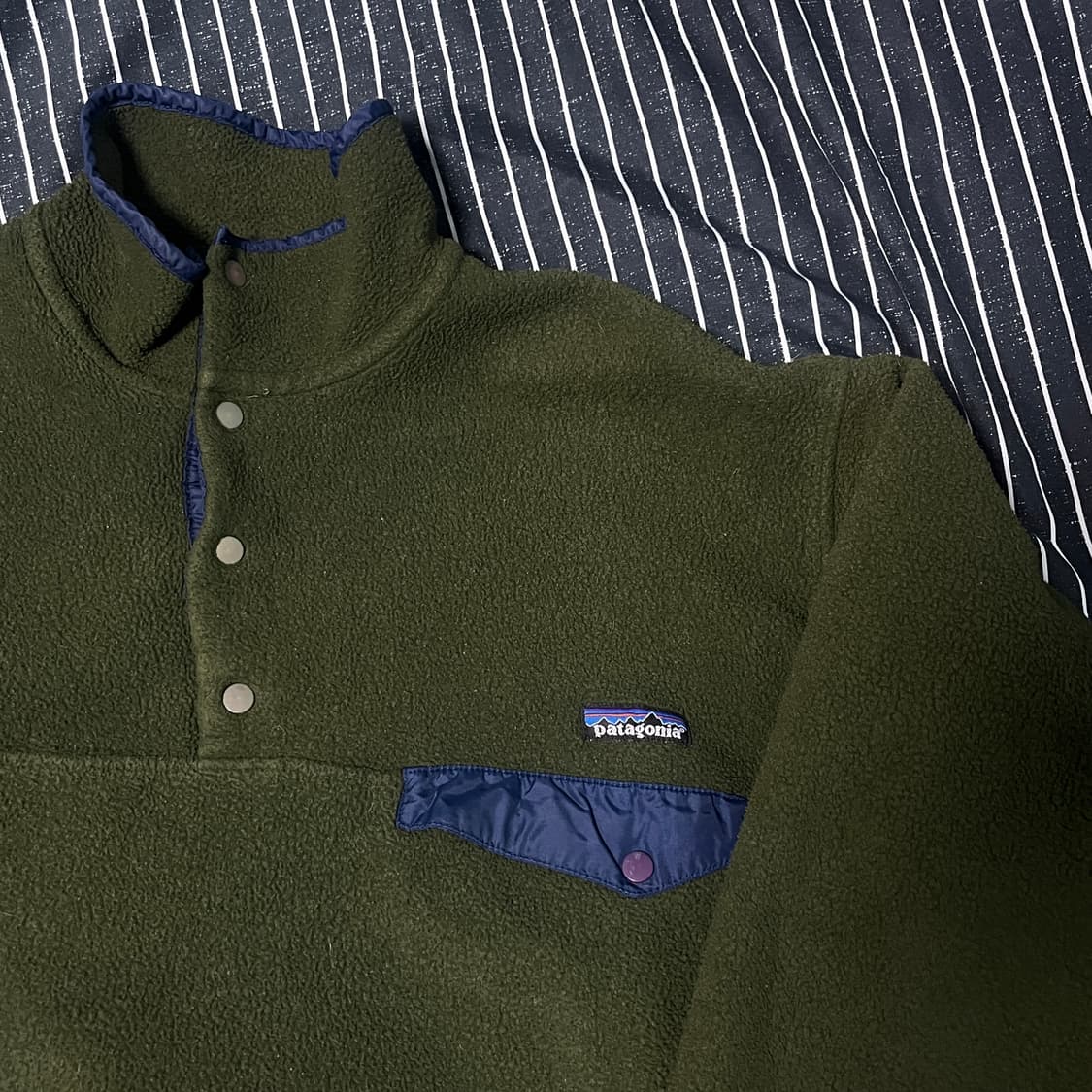 90s  파타고니아 신칠라 후리스 L 딥그린 상품이미지3