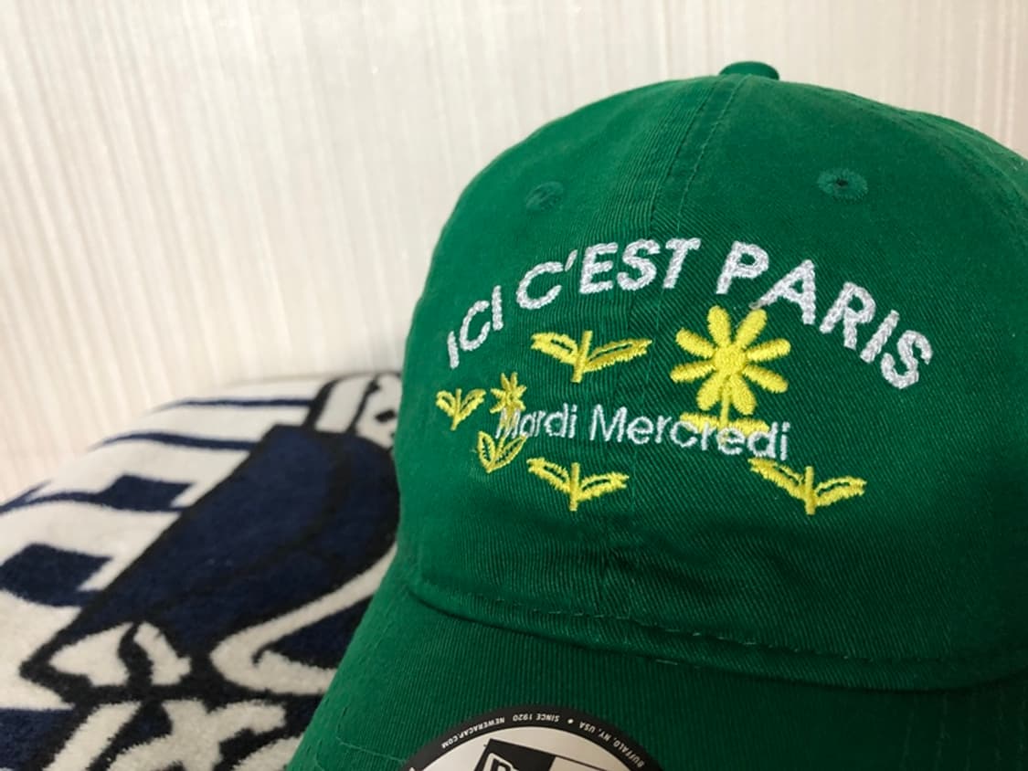 뉴에라X마르디 메크르디 ICI CEST PARIS 언스트럭쳐 볼캡 그린 상품이미지5