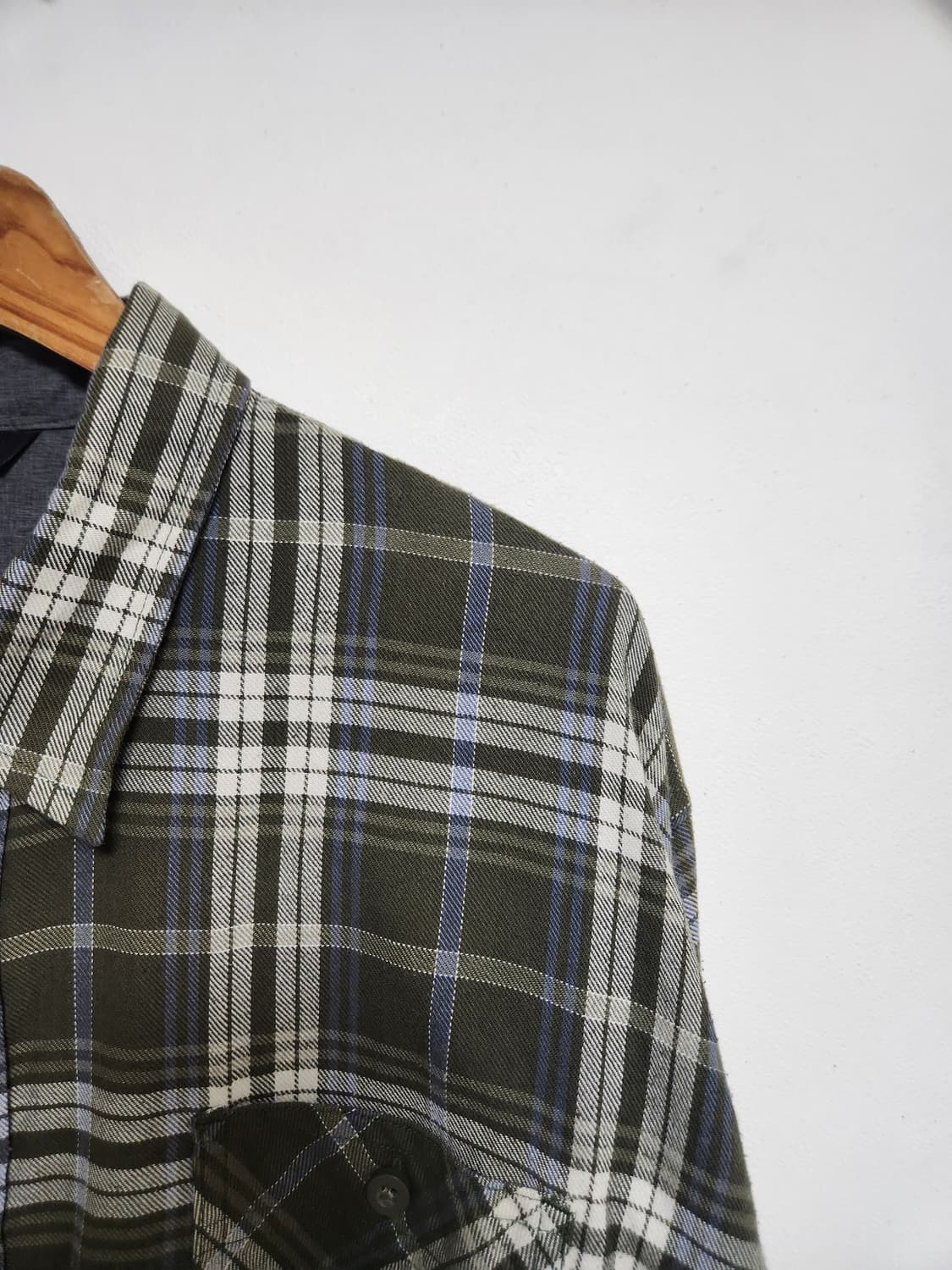 랭글러Wrangler 체크 코튼 셔츠 XL - S145 상품이미지3