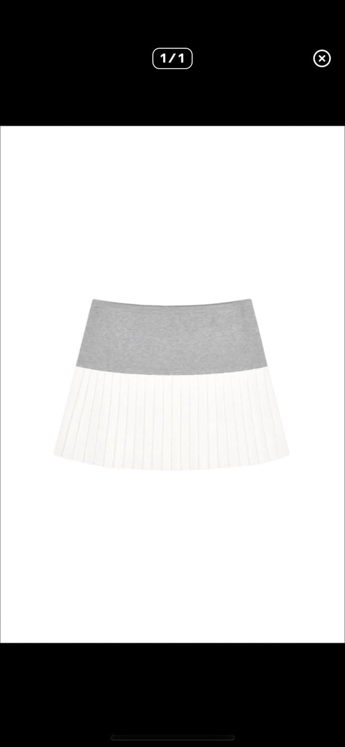 클리시어 츄로 니트 플리츠 스커트 상품이미지1