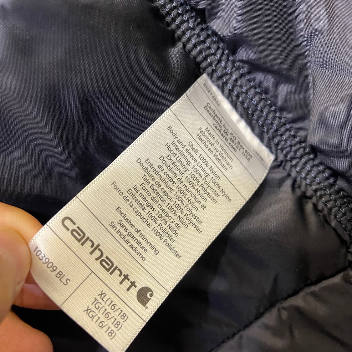 Vintage 칼하트 후드 점퍼 상품이미지7