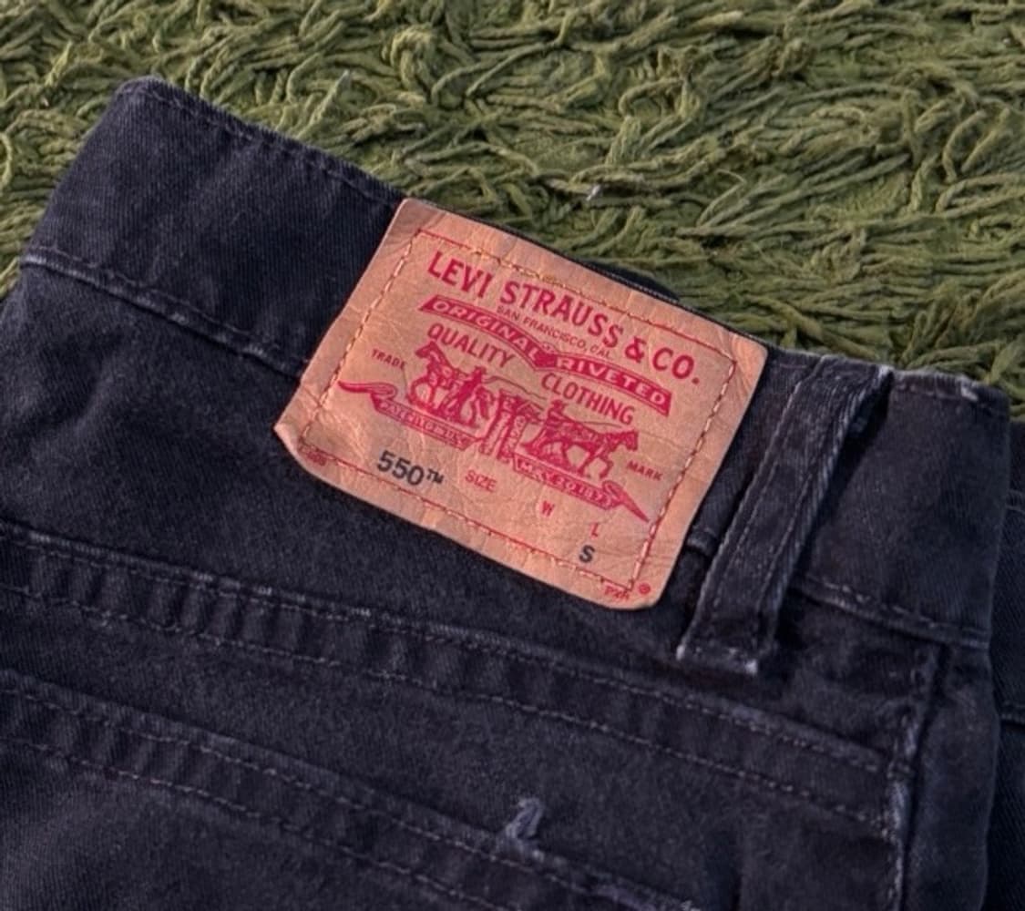 리바이스 550 USA LEVL 흑청바지 데님청바지 데님팬츠 30인치 상품이미지3