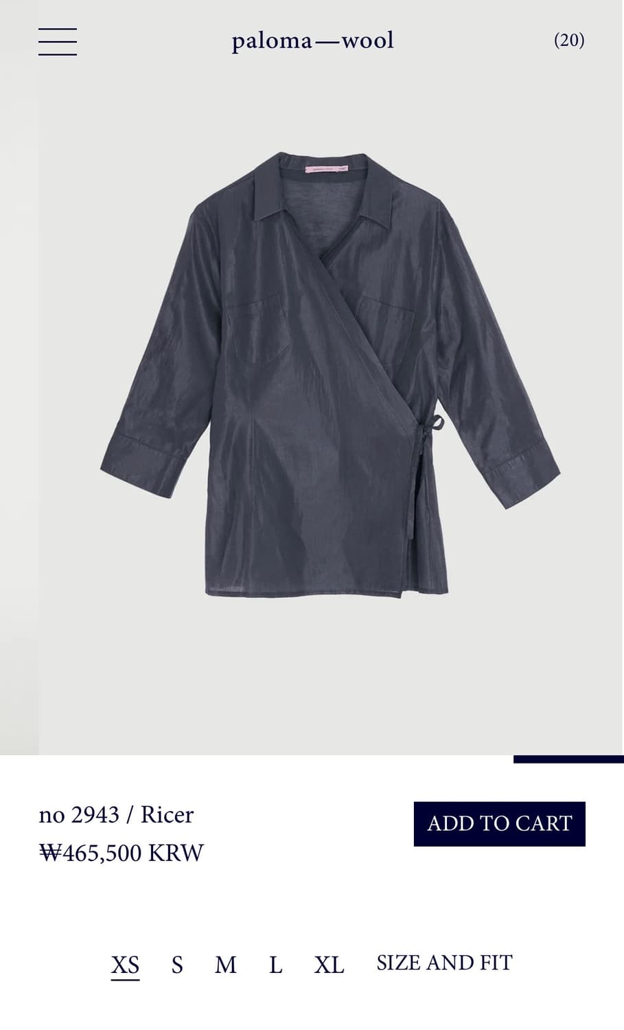 [S,M,L]팔로마울 Ricer 랩 셔츠 상품이미지7