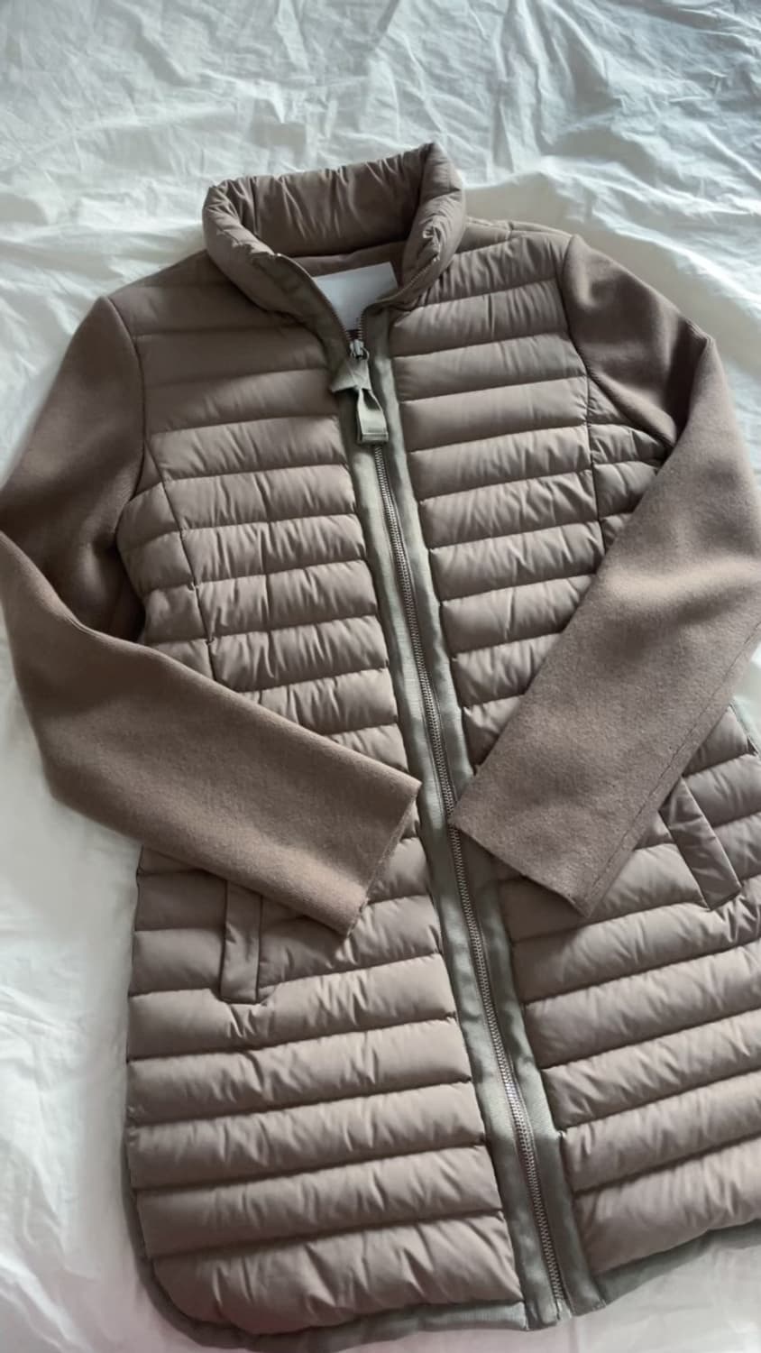 레니본 니트 패딩 상품이미지1