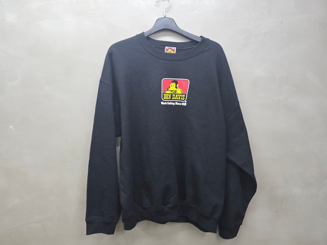 벤 데이비스 검정 맨투맨 XL 상품이미지1