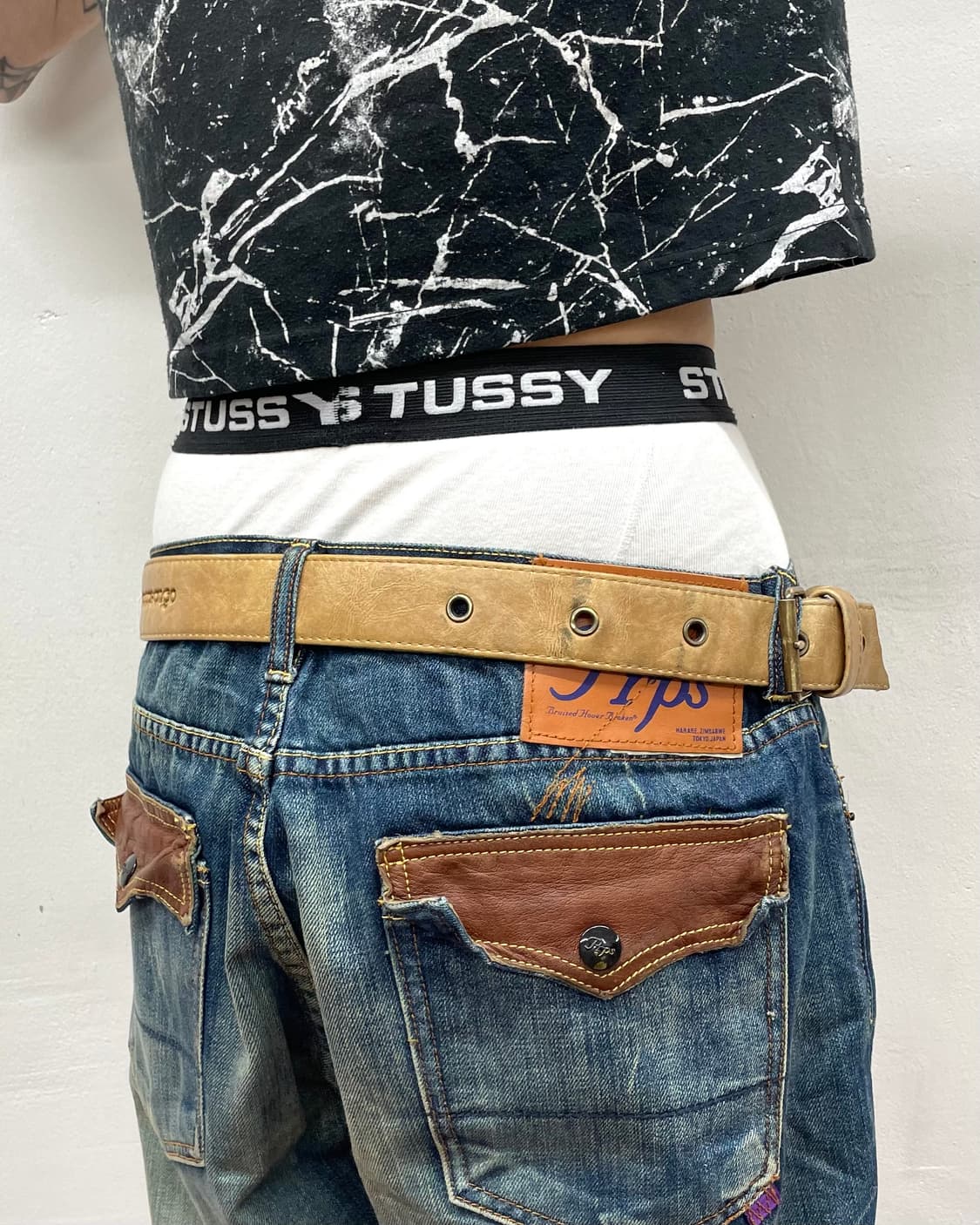  Khaki two-pocket back belt  상품이미지6