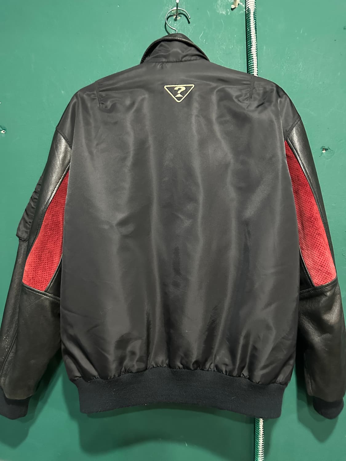 90s 가죽배색 바시티자켓 105 상품이미지3