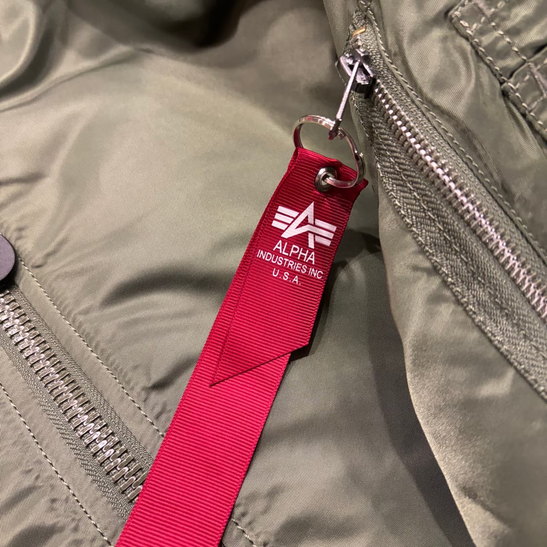 [S] 알파인더스트리 마원 MA-1 봄버 자켓 그린 B833 상품이미지7