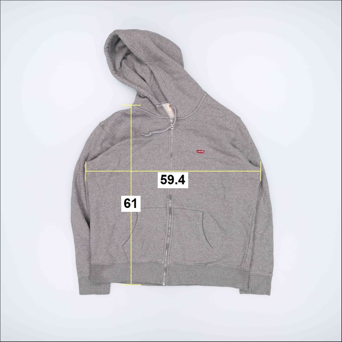 [L] 리바이스 기모 후드 집업 저지 자켓 0105J 상품이미지8