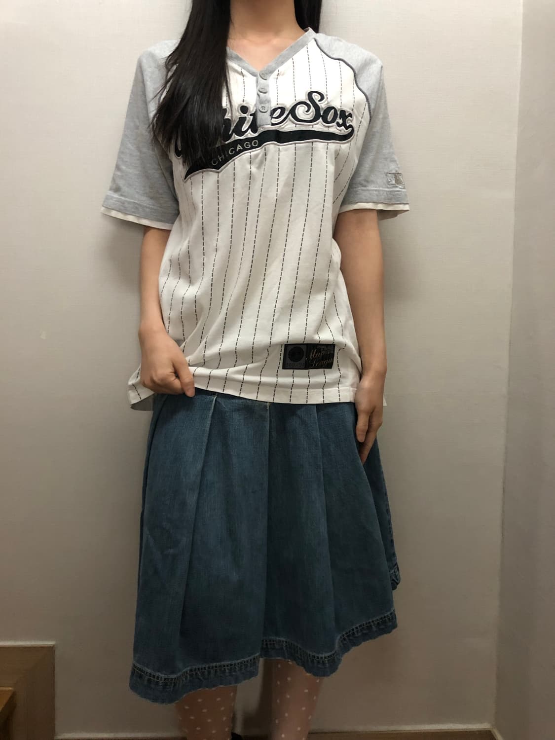 빈티지 mlb 화이트 티셔츠 상품이미지3