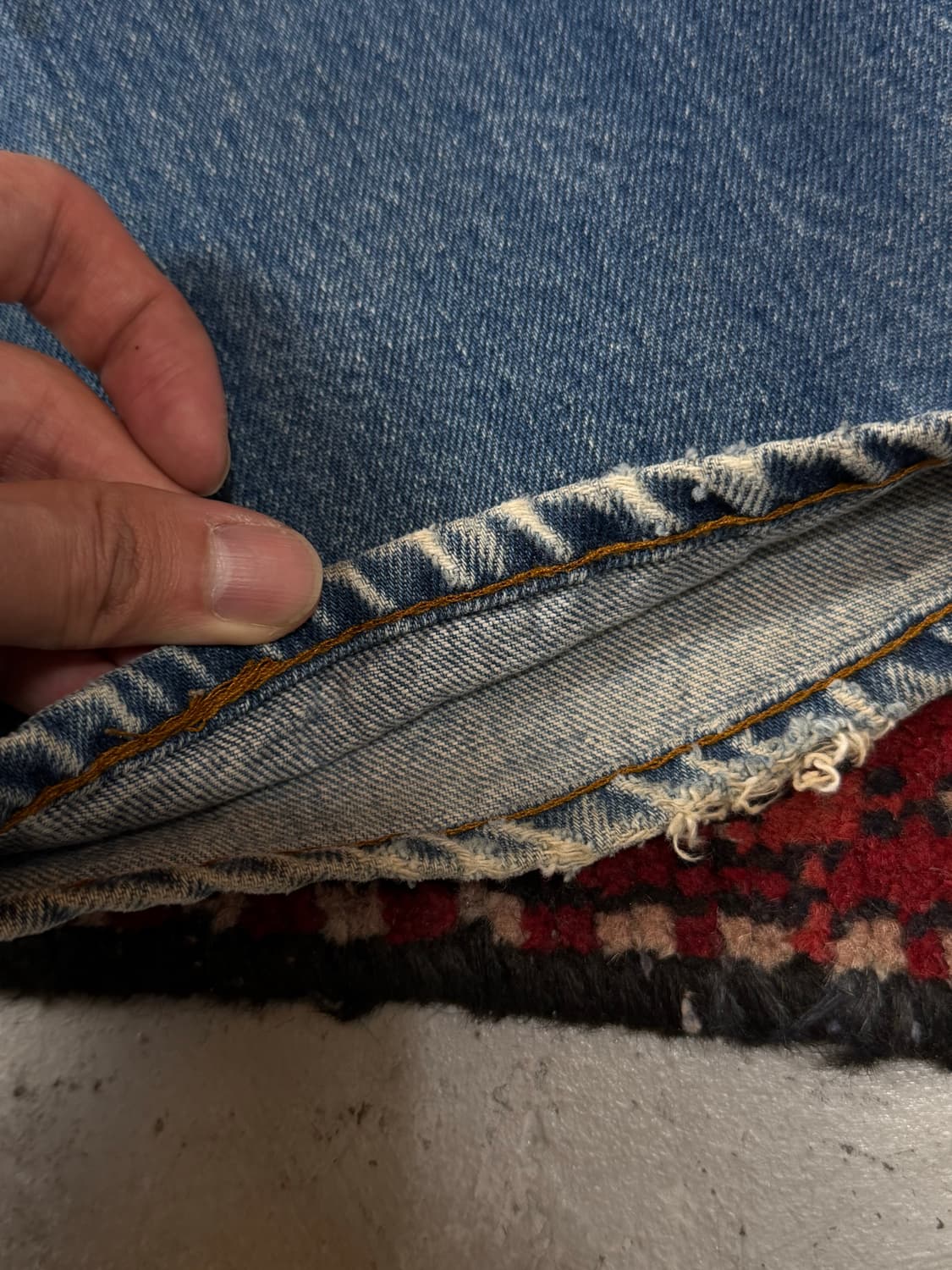 80's USA 빈티지 리바이스 517 오렌지탭 체인스티치 상품이미지9