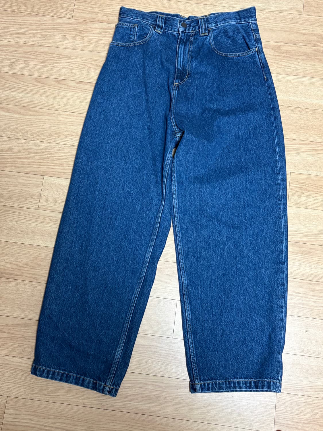 칼하트 WIP 브랜돈 팬츠 블루 스톤 워시드 s 상품이미지2