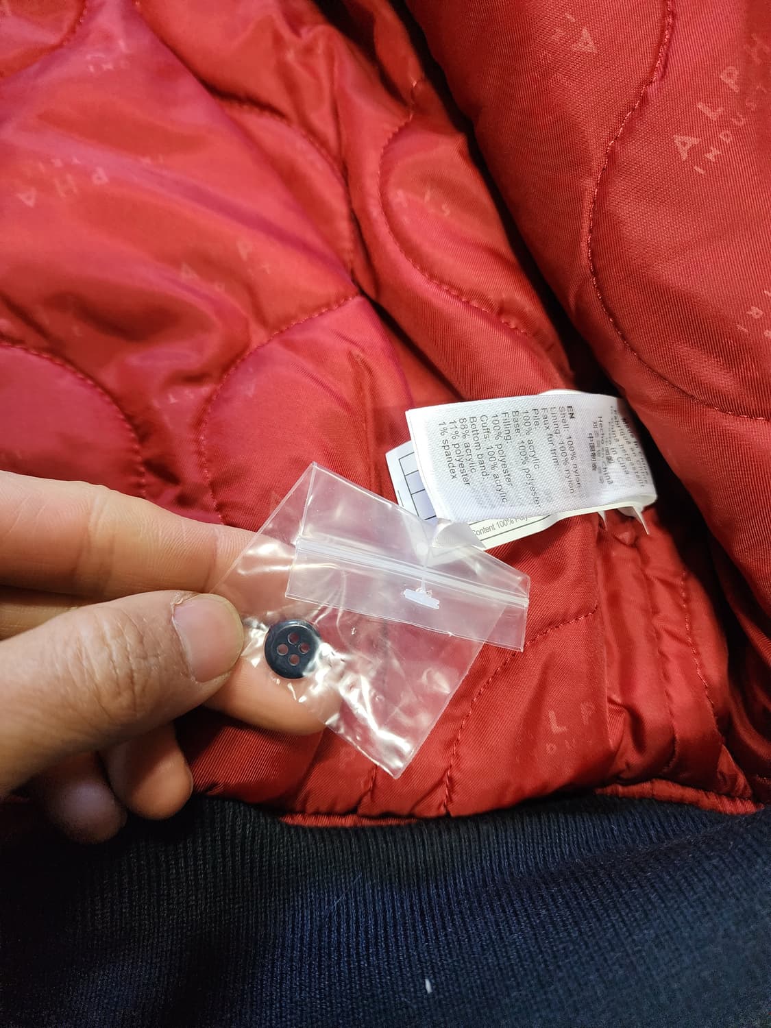 알파인더스트리 MA-1 블루종 항공점퍼 새상품 상품이미지7