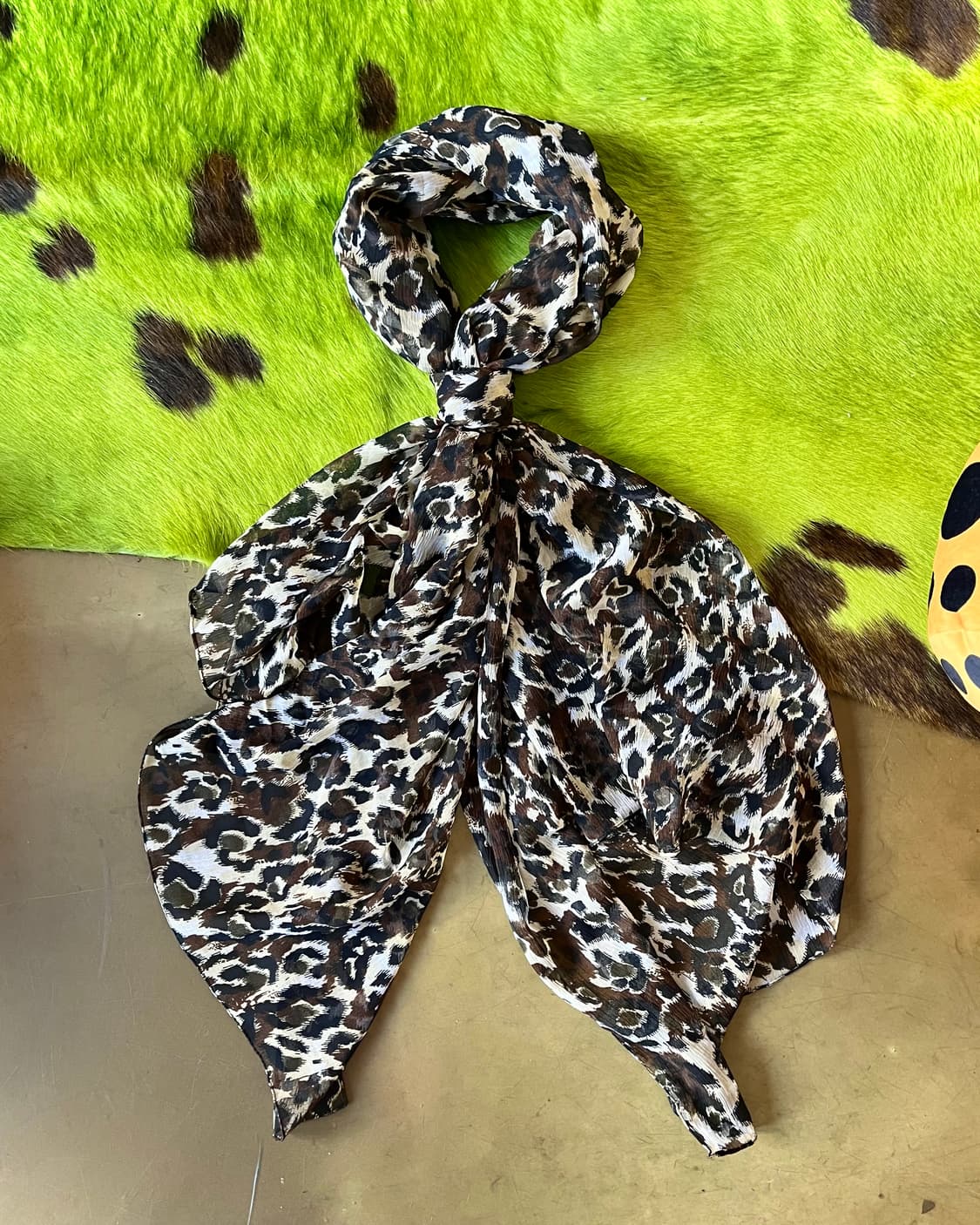 Indian Vintage Leopard Long Scarf 상품이미지8