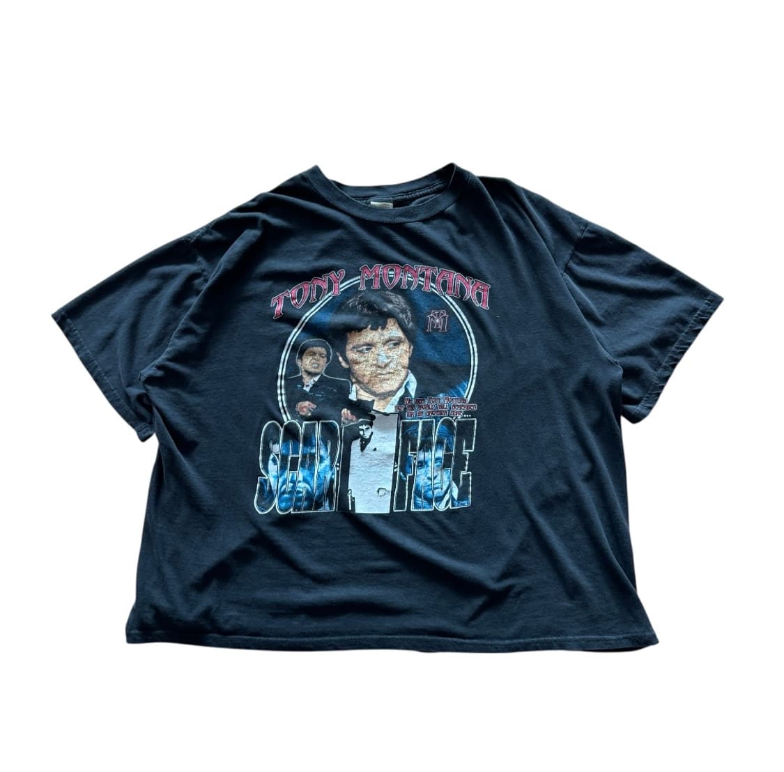 빈티지 90s Scarface 스카페이스 토니 몬타나 랩티셔츠 상품이미지1