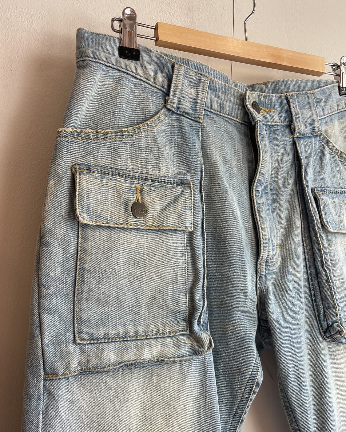 엔헐리우드 X 리 부쉬 포켓 플레어 데님 팬츠 (33inch) 상품이미지2