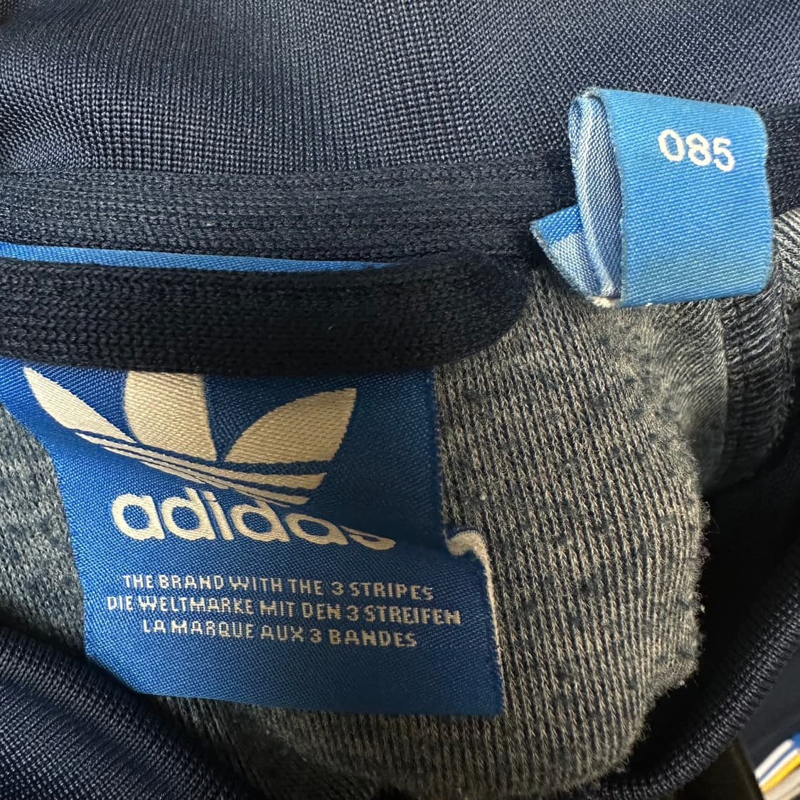 아디다스 옐로우 사이드라인 삼선 슈퍼스타트랙탑져지 85 상품이미지3