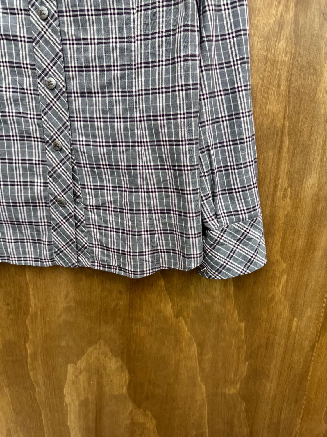 버버리 블루라벨 체크셔츠 상품이미지3