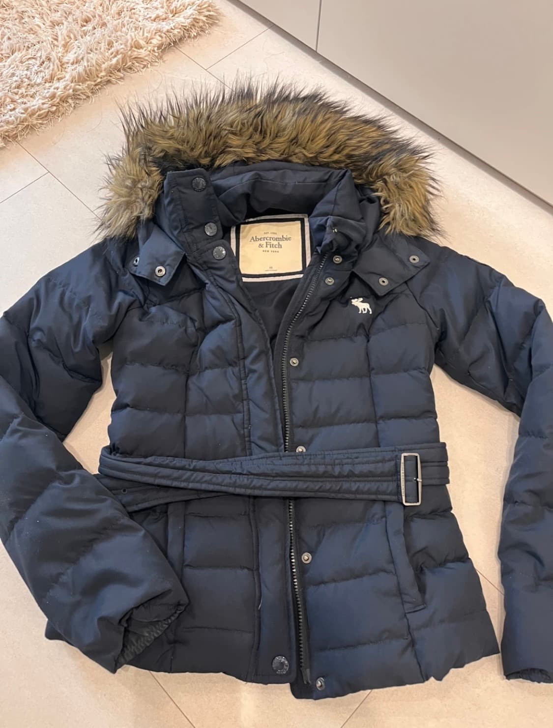 아베크롬비 퍼 패딩 xs 울프죠 y2k 갸루 상품이미지2