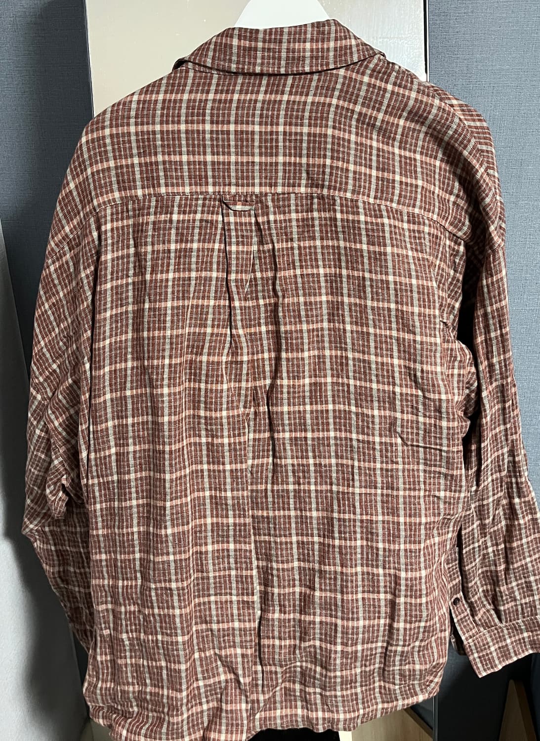 카미엔 린넨체크셔츠 2사이즈 상품이미지3