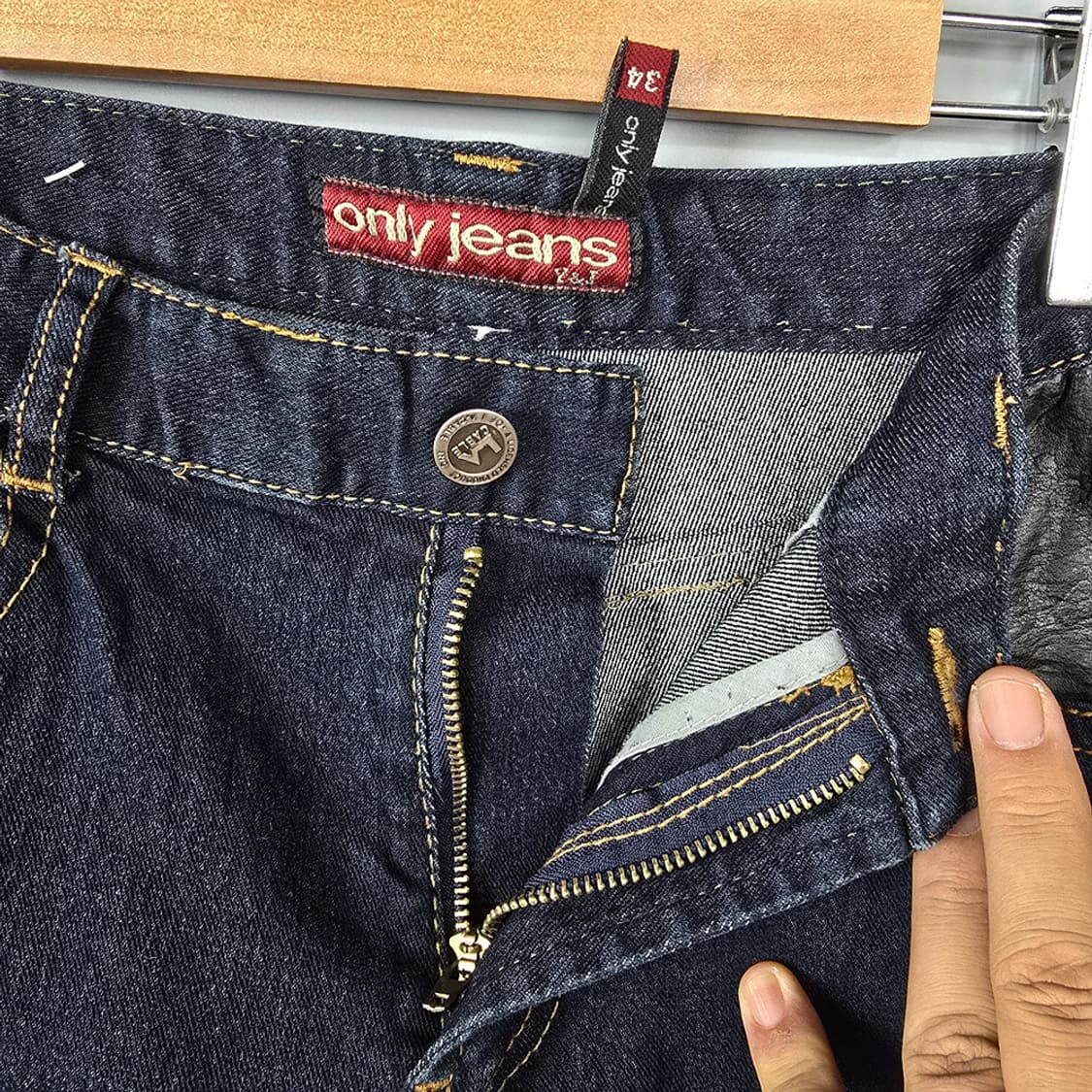 새제품)여성용 온리진스 Only Jeans 배색 부츠컷 데님팬츠 34 상품이미지7