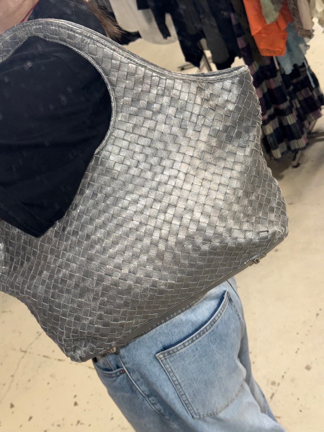 Metallic woven shoulder bag 상품이미지9