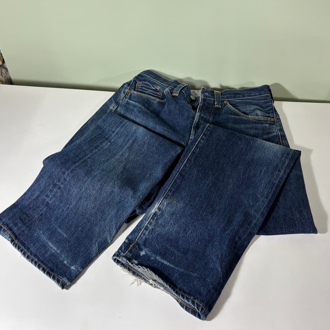 32 90s 리바이스 LVC 201XX 발렌시아 신치백 데님팬츠 상품이미지6