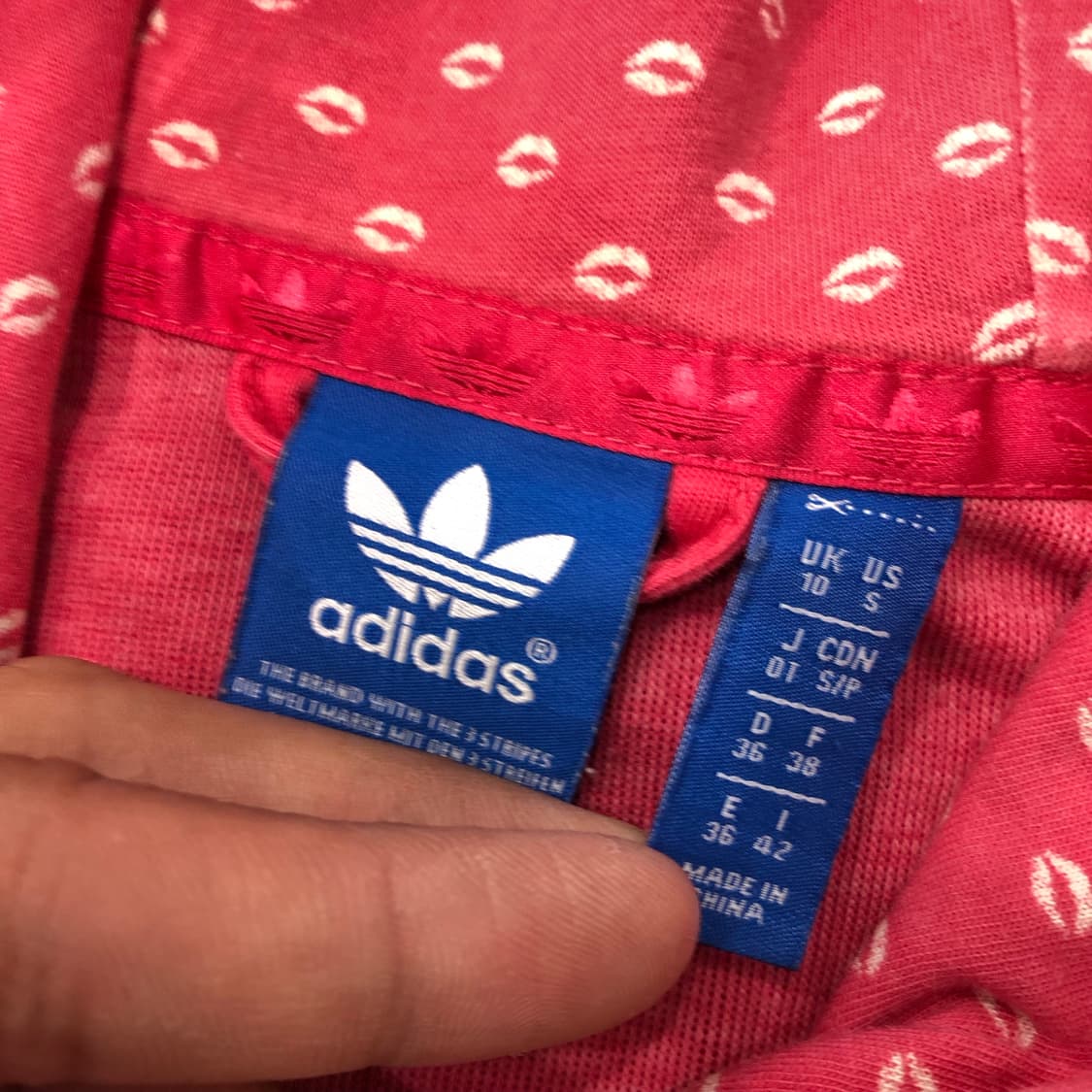 아디다스 핑크 후드 져지 트랙 자켓 상품이미지5