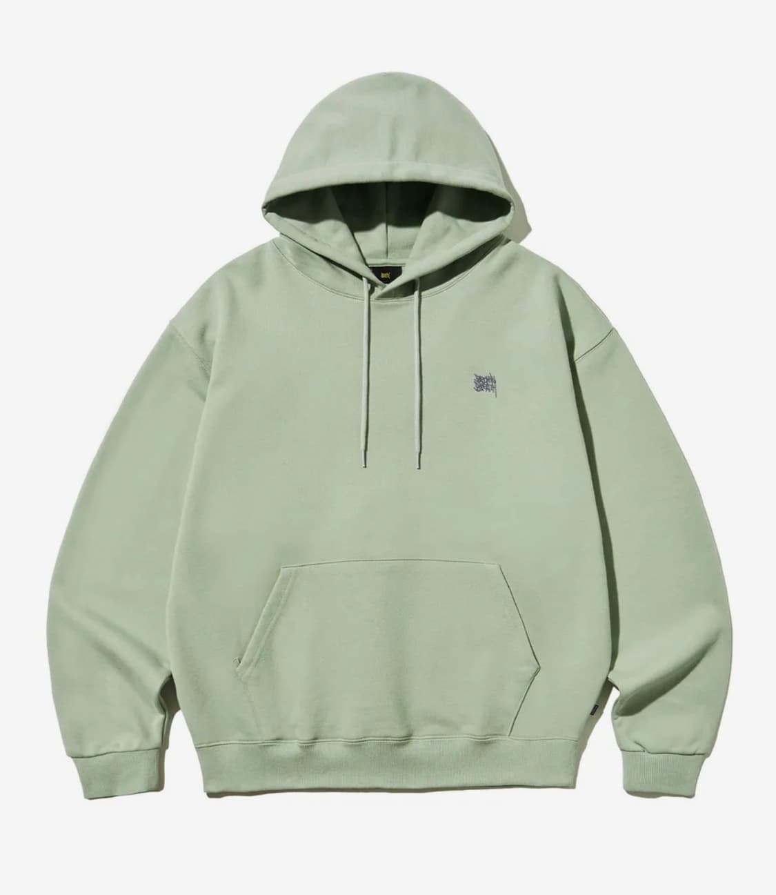 브라운 브레스 태그 후드 민트 그레이  상품이미지1