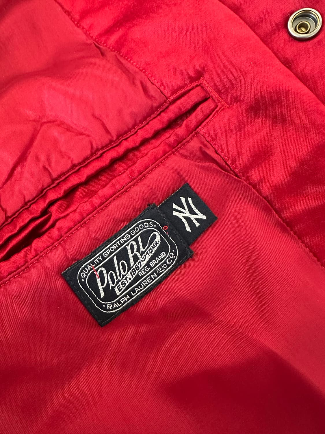 폴로 랄프로렌 뉴욕 양키스 새틴 바시티 자켓 L 상품이미지7