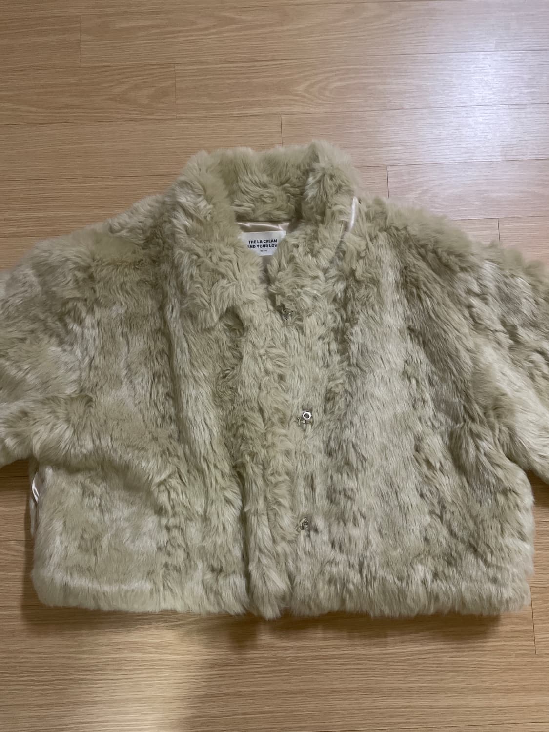 몽글 카라 크롭 퍼자켓 상품이미지3