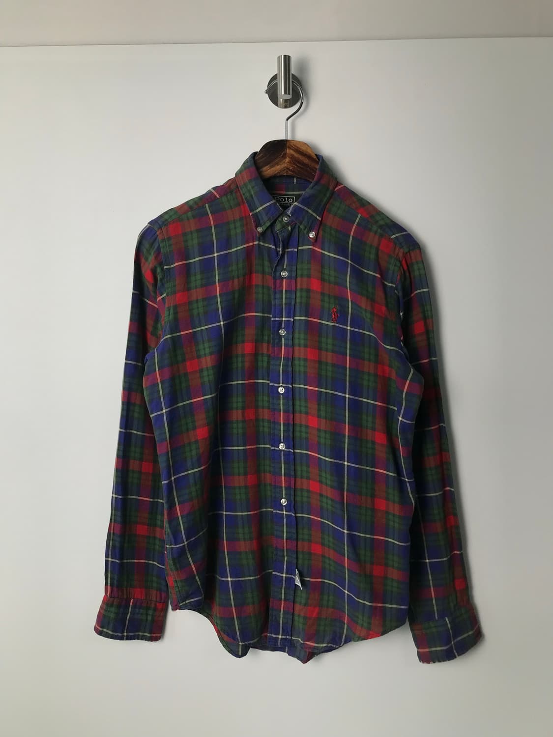 폴로 랄프로렌 자수로고 체크 셔츠 상품이미지2