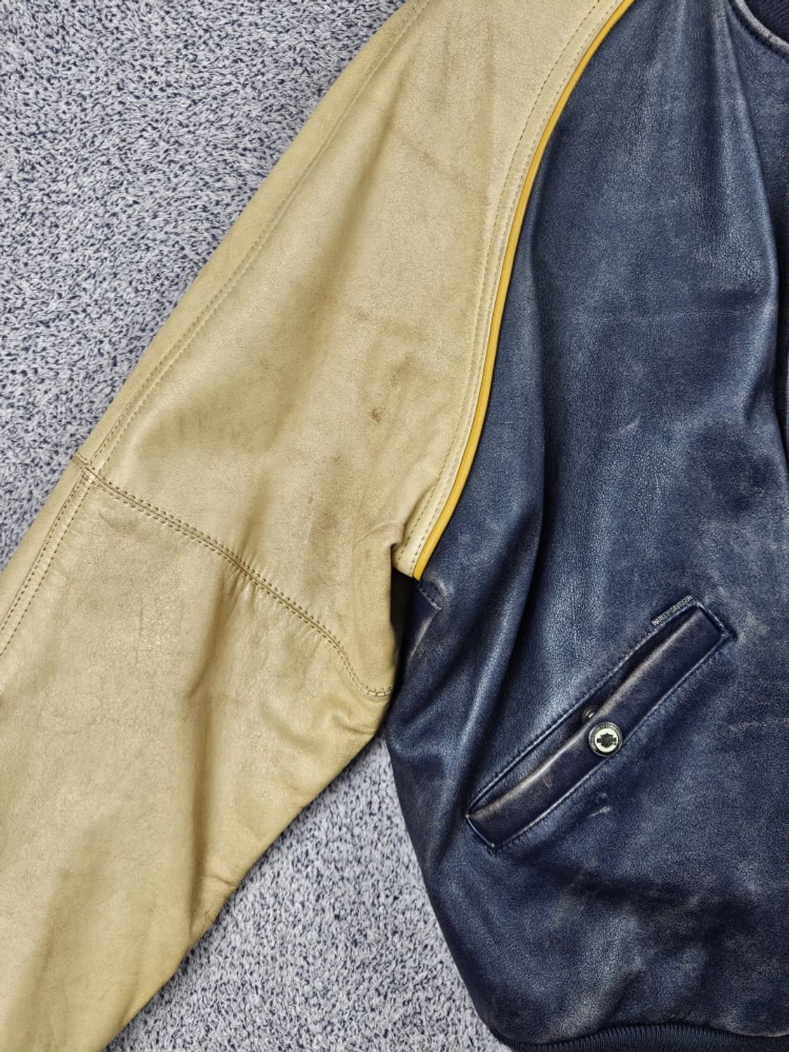 할리데이비슨 그랜드 내셔널 챔피언 배색 가죽 자켓 ( M )/ 10017 상품이미지4