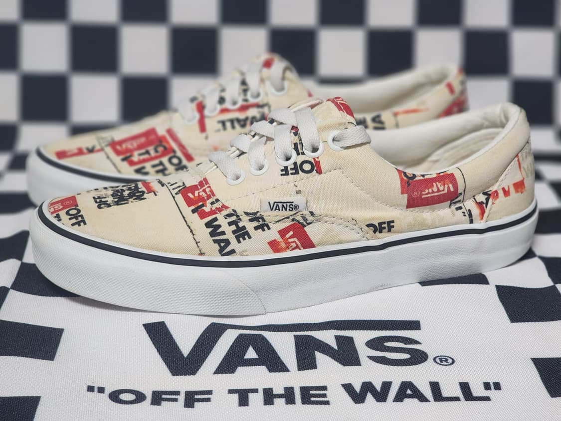 Vans의 에라(ERA) 모델로, "OFF THE WALL" 패턴이 돋보 상품이미지2