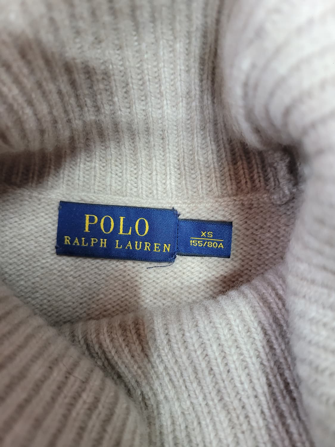 Polo 폴로 랄프로렌 아이보리색 터틀넥 니트 스웨터 상품이미지6