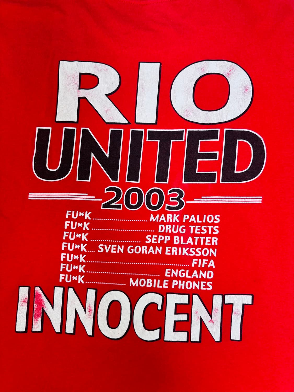 빈티지 00s 리오퍼디난드 RIO FERDINAND 이노센트 L 상품이미지5