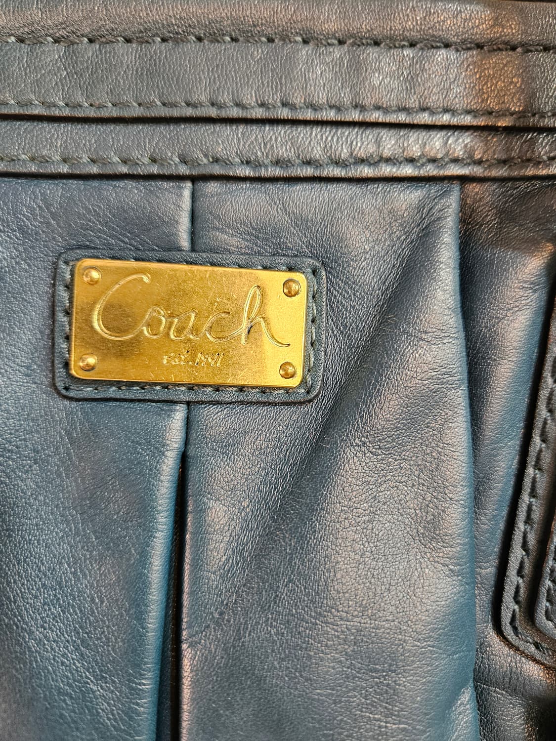  [정품] 코치 매디슨 래더 매기 숄더백 (딥틸 컬러/상태굿) 상품이미지5