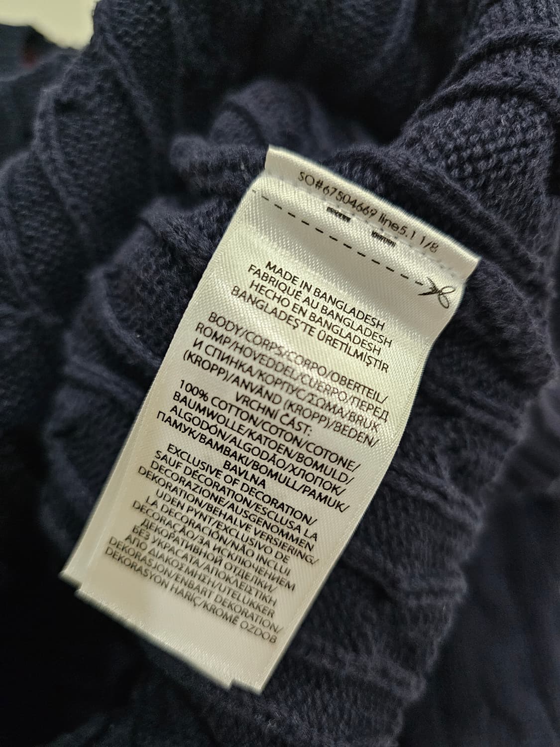 [XL(18-20)] 폴로 랄프로렌 스카이블루 코튼 크루넥 니트 상품이미지5