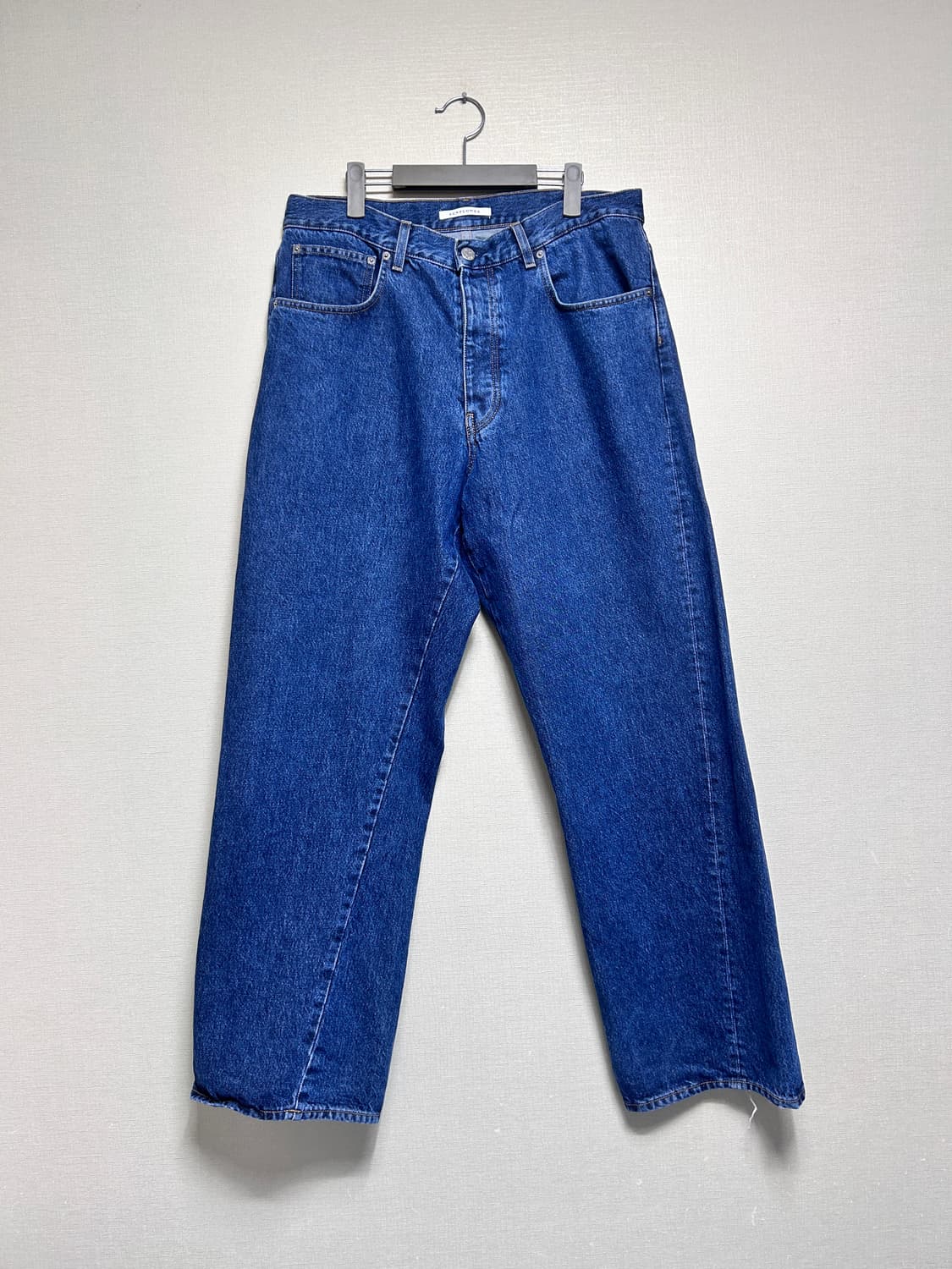 [33x32] 썬플라워 와이드 트위스트 데님 상품이미지1