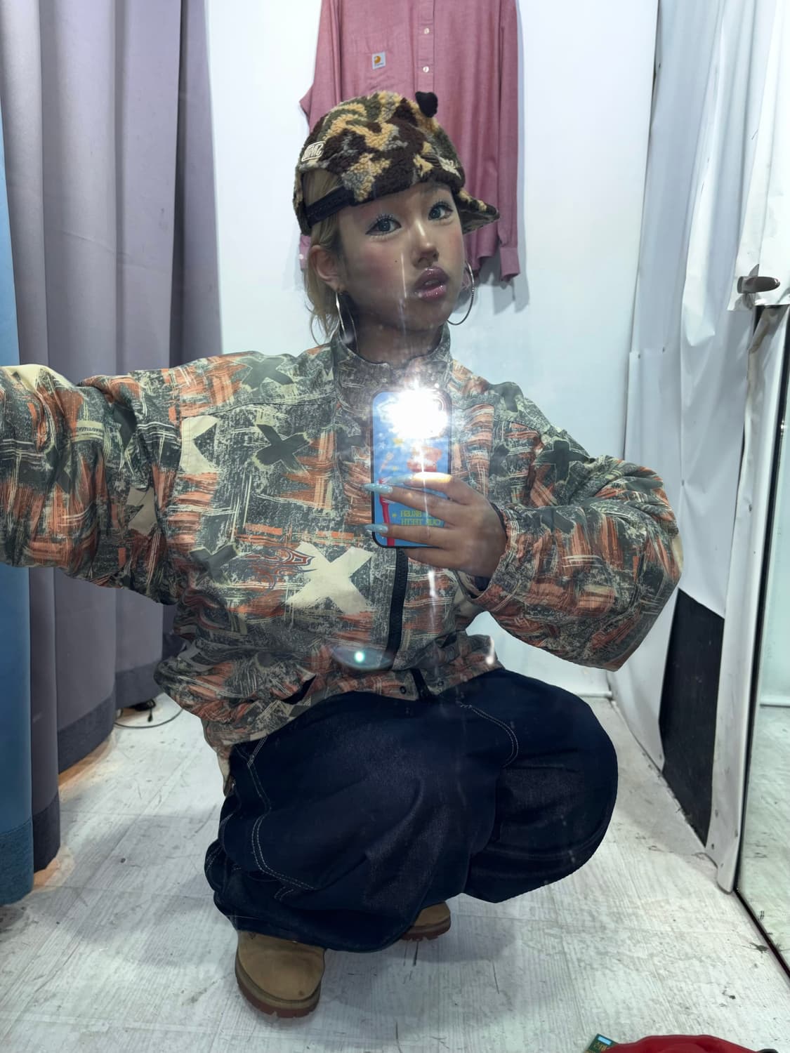 퀵실버 패턴 점퍼 상품이미지2