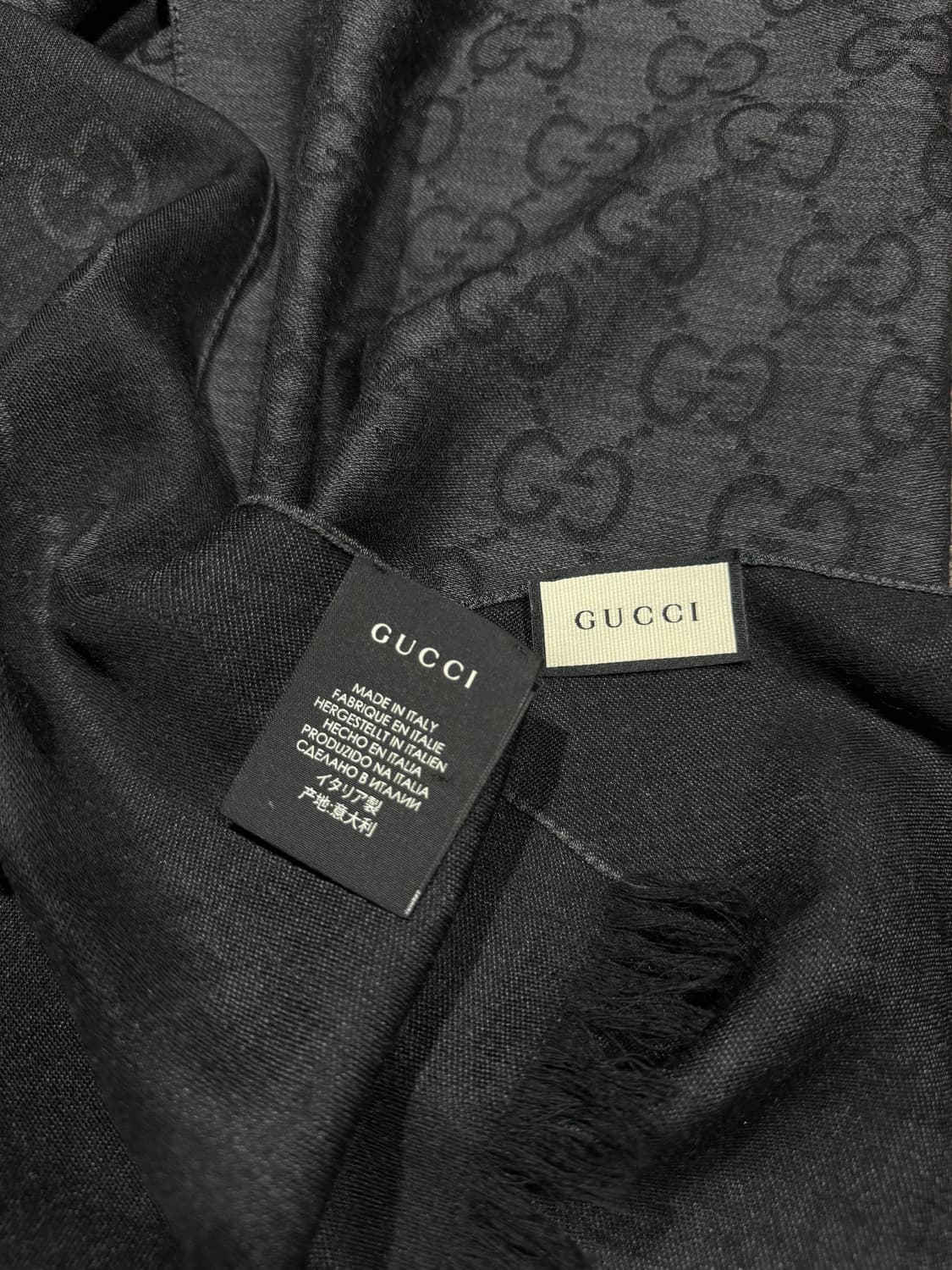 Gucci 구찌 GG 자카드 울 실크 스카프 상품이미지5