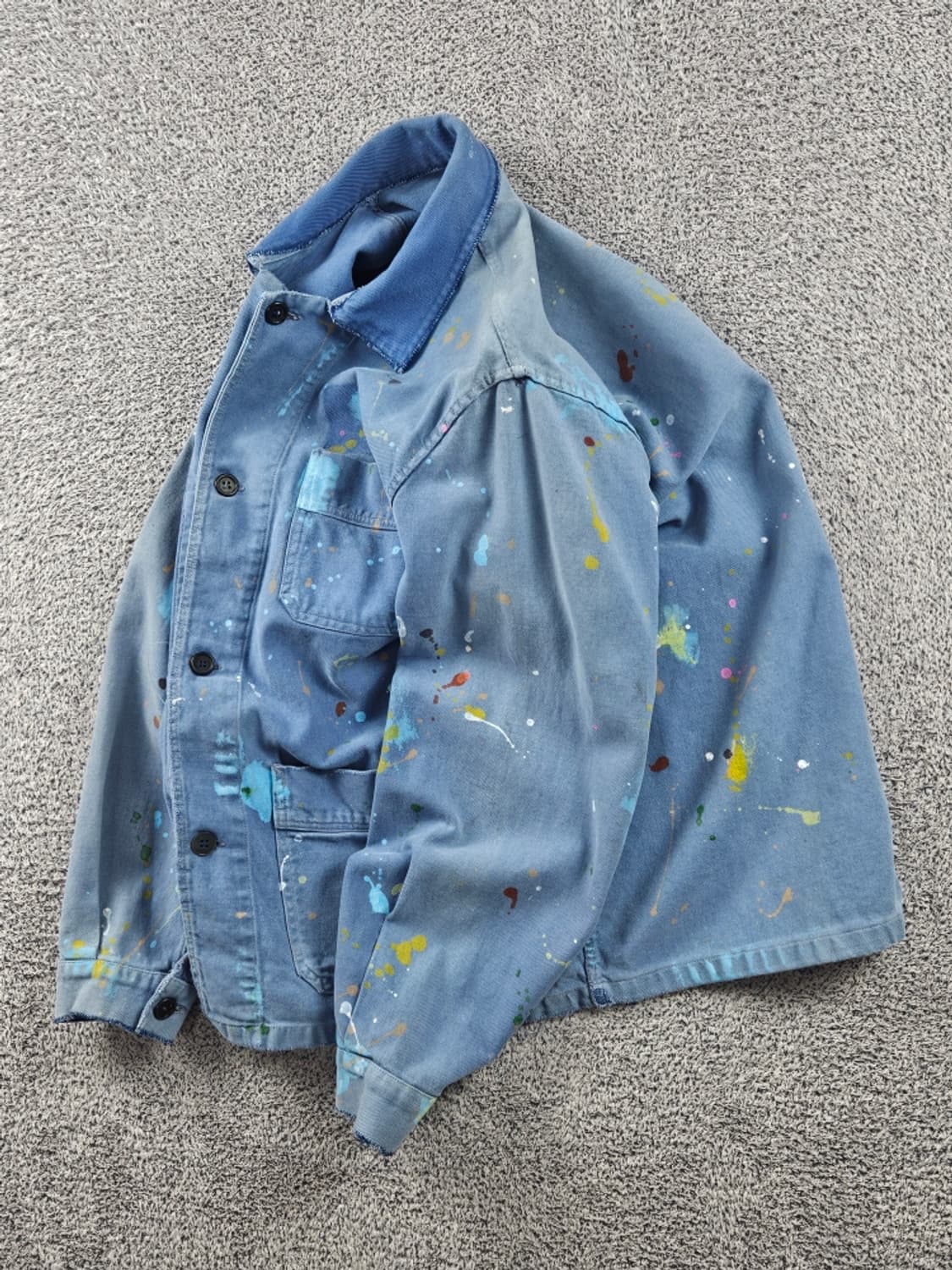 3포켓 페인티드 프렌치 워크 자켓 ( M추정 ) / 11260 상품이미지3