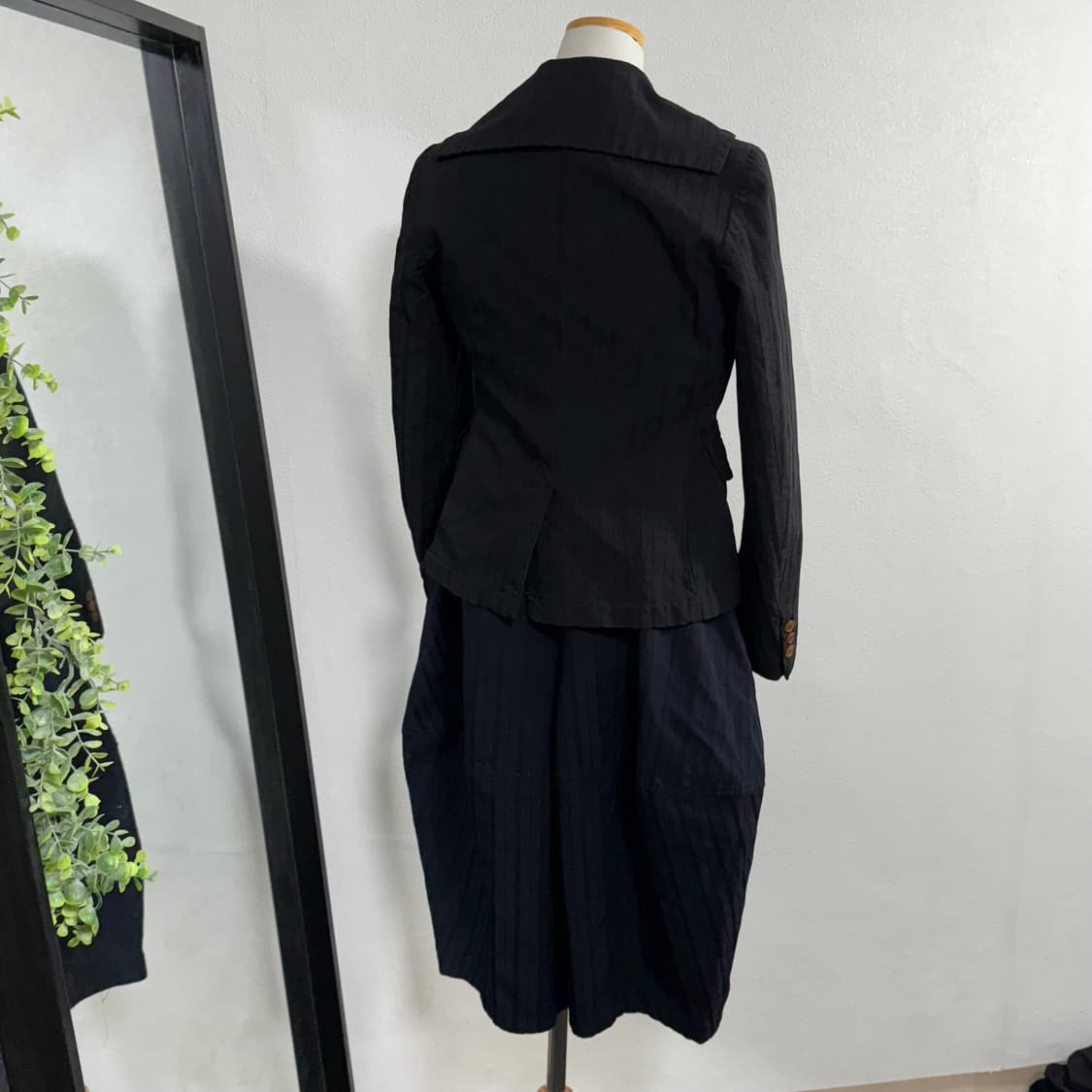 16ss 꼼데가르송 꼼데가르송 네이비 스트라이프 벌룬 크롭팬츠s 상품이미지4