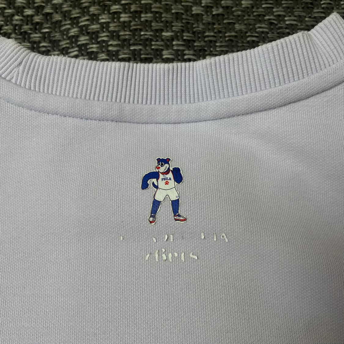 NBA 연보라 도그 프린팅 맨투맨 S 상품이미지8